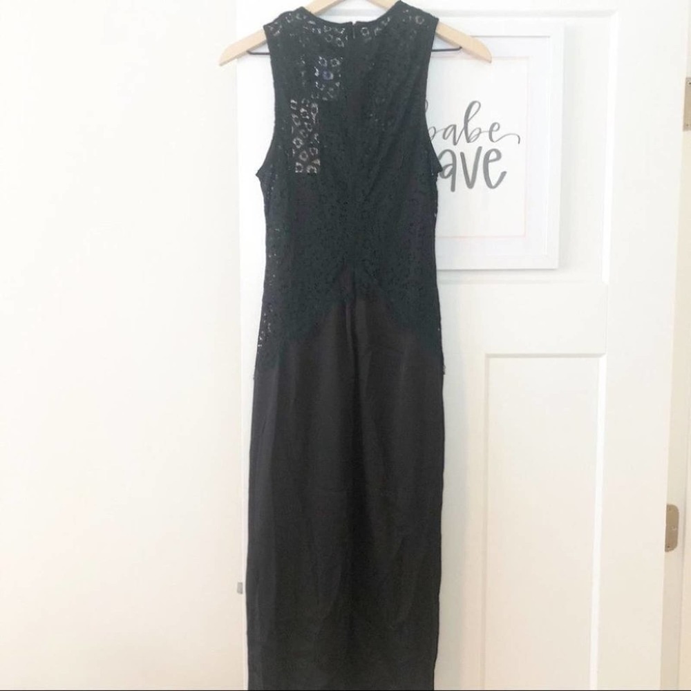 KEEPSAKE THE LABEL Be The One Black Midi Dress Size Medium NEW - Picture 8 of 12